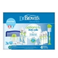thumbnail image 2 of Dr. Brown's Natural Flow Anti-Colic Options+ Ensemble d'Alimentation pour la Première Année avec Biberons pour Nouveau-Nés, Tasse de Transition à Bec Souple, Brosse de Nettoyage pour Biberon et Sucettes HappyPaci Monopièce en Silicone 100 %, 2 of 2