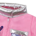 thumbnail image 5 of Pandaie Kids Astronaut Romper Outfit Boy Girl 3Pcs Sets Funny Long Sleeve Fall Winter Jumpsuit Clothes Pink,3-4 Years, 5 of 7