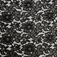 thumbnail image 2 of Stretch French Lace Embroidered Floral Florence 58" Wide Fabric (Black), 2 of 3