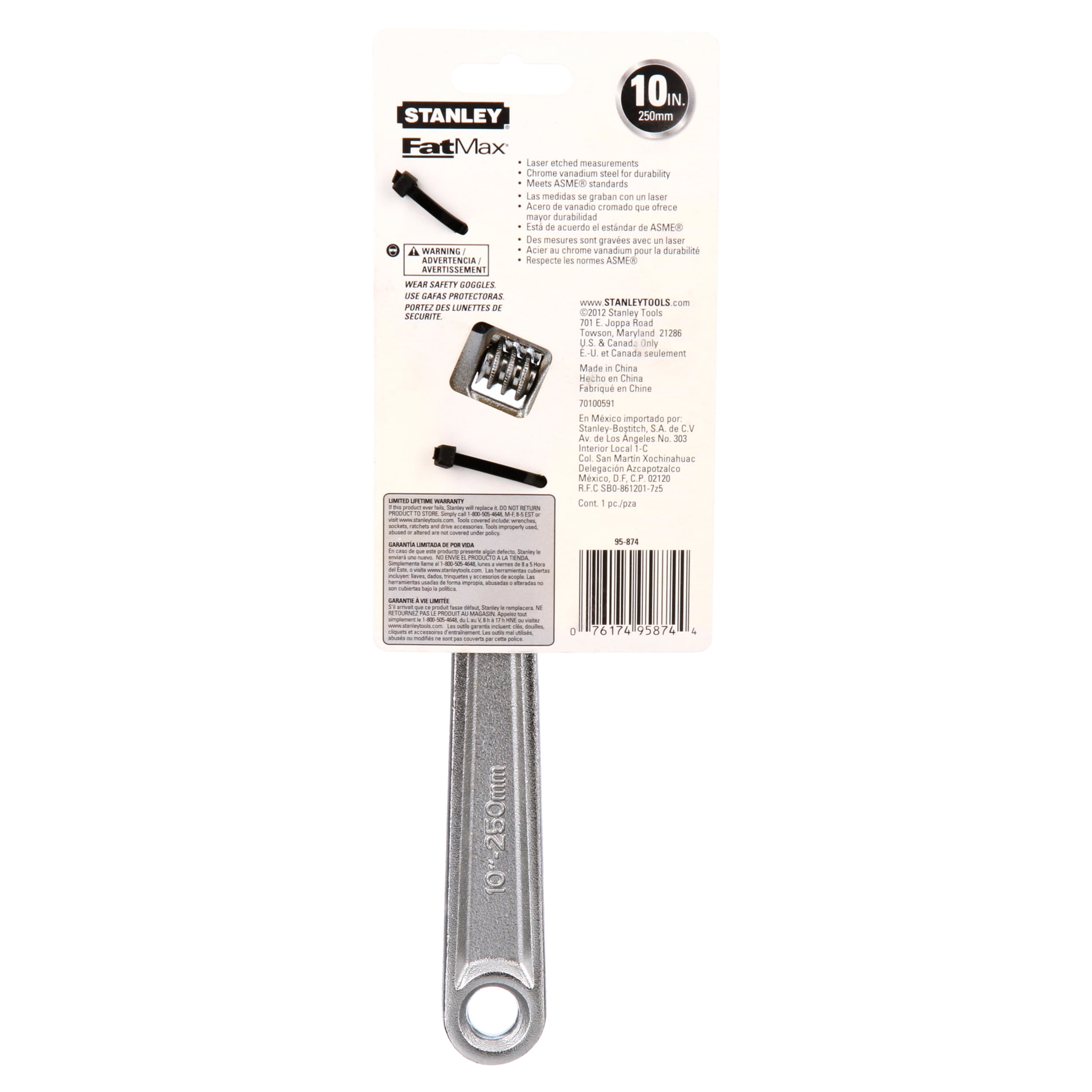 in. Duty FatMax® 10 Adjustable Stanley® Wrench Heavy