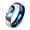 Blue, variant on Couple Rings Heart Shape Stainless Steel I Love You Electroplated 6MM Width Ring for Men and Women Perfect Anniversary