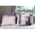 thumbnail image 7 of Ambesonne Throw Pillow Cover 4 Pack, , 20", Eggplant Ivory and Pale Rose, 7 of 7