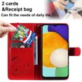 thumbnail image 4 of For Samsung A13 4G Case, Mantto PU Leather Cover with Cat Patterned Embossed Cute Painted Flip Wallet Card Case, With Kickstand Hand Strap Magnetic Closure Case For Samsung Galaxy A13 4G, Red, 4 of 9