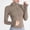 Khaki, variant on WFJCJPAF 2024 New Product Clearance! Sexy Blouses for Women Date Night,Womens High Elastic Sports Jacket Standing Collar Slim Yoga Top Womens Long Sleeved Standing Collar Top Shirt - Green S