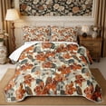 thumbnail image 2 of Manfei Botanical Flower Bed Spread Queen 3pcs,Spring Garden Queen Coverlet Set,1 Quilt and 2 Pillowcases, 2 of 7