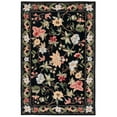 thumbnail image 5 of SAFAVIEH Chelsea Gisselle Floral Wool Area Rug, Black, 1'8" x 2'6", 5 of 11