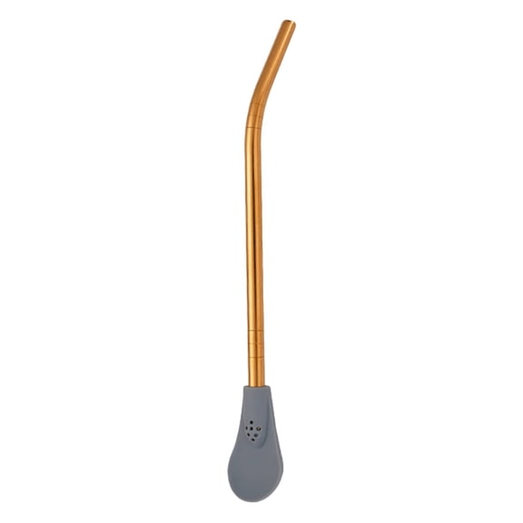 Gnwei Metal Straw Spoons for Drinks, 3in1 Removable Stainless Steel Straw Filter Spoon, Reusable Metal Straw Spoon Cocktail Stirrer for Drinking Loose Tea, Ice Coffee