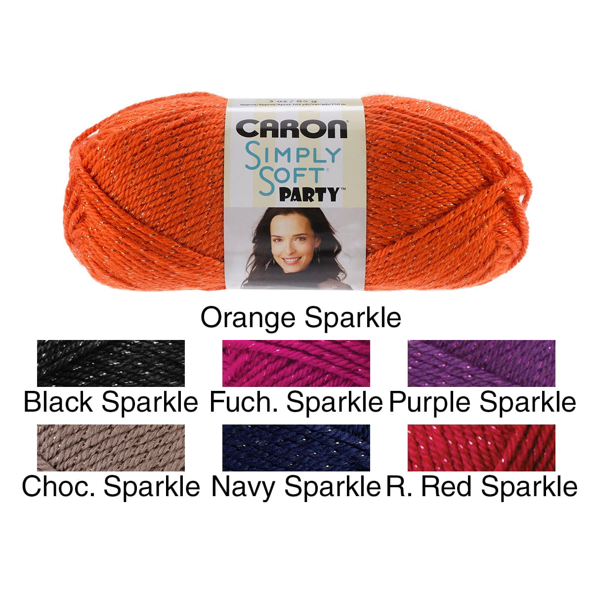 Caron Simply Soft Party Silver Sparkle Yarn - 3 Pack Of 85g/3oz - Acrylic -  4 Medium (worsted) - 164 Yards - Knitting/crochet : Target