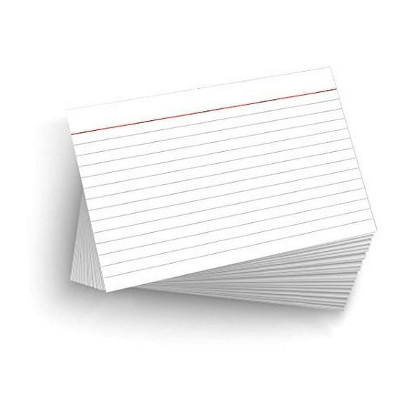 Good 4" x 6" Postcard Index Card White, 50 Cards