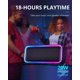 LENRUE A8 10W Portable Wireless IPX5 Waterproof Bluetooth Speaker with RGB Lights , HD Stereo, 18H Playtime, TF Card, for Home Garden Party Camping-Black - image 4 of 8