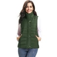 thumbnail image 2 of Purcoar Women's Outwear Packable Vests Lightweight Turn Down Zipper Quilted Puffer with Pockets, 2 of 5