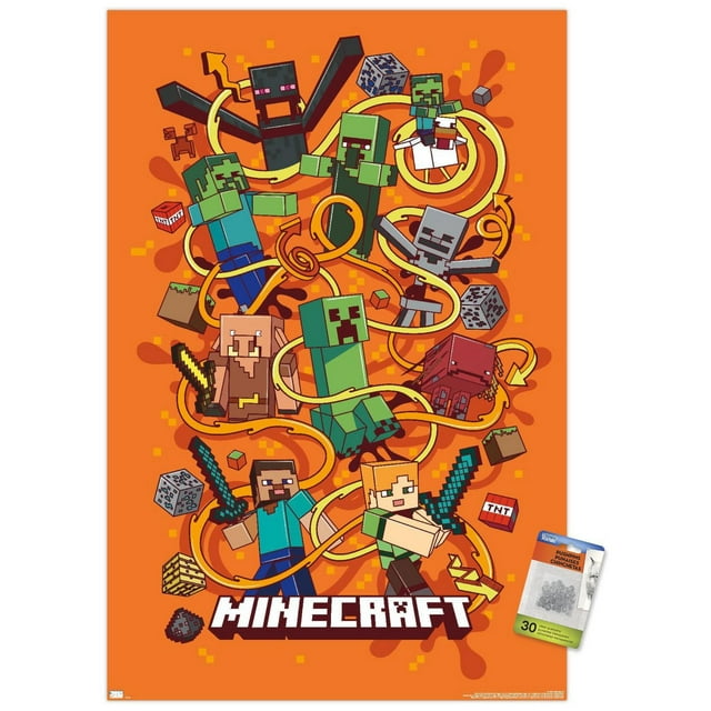 Minecraft - Funtage Wall Poster, 22.375" x 34"