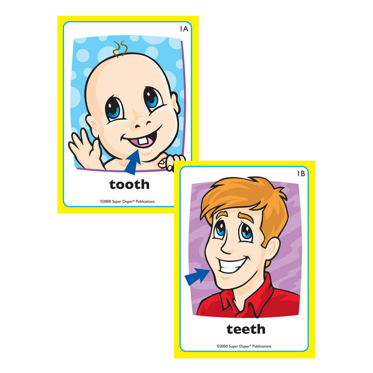 Super Duper Publications Irregular Plurals Fun Deck Flash Cards Educational  Learning Resource For Children