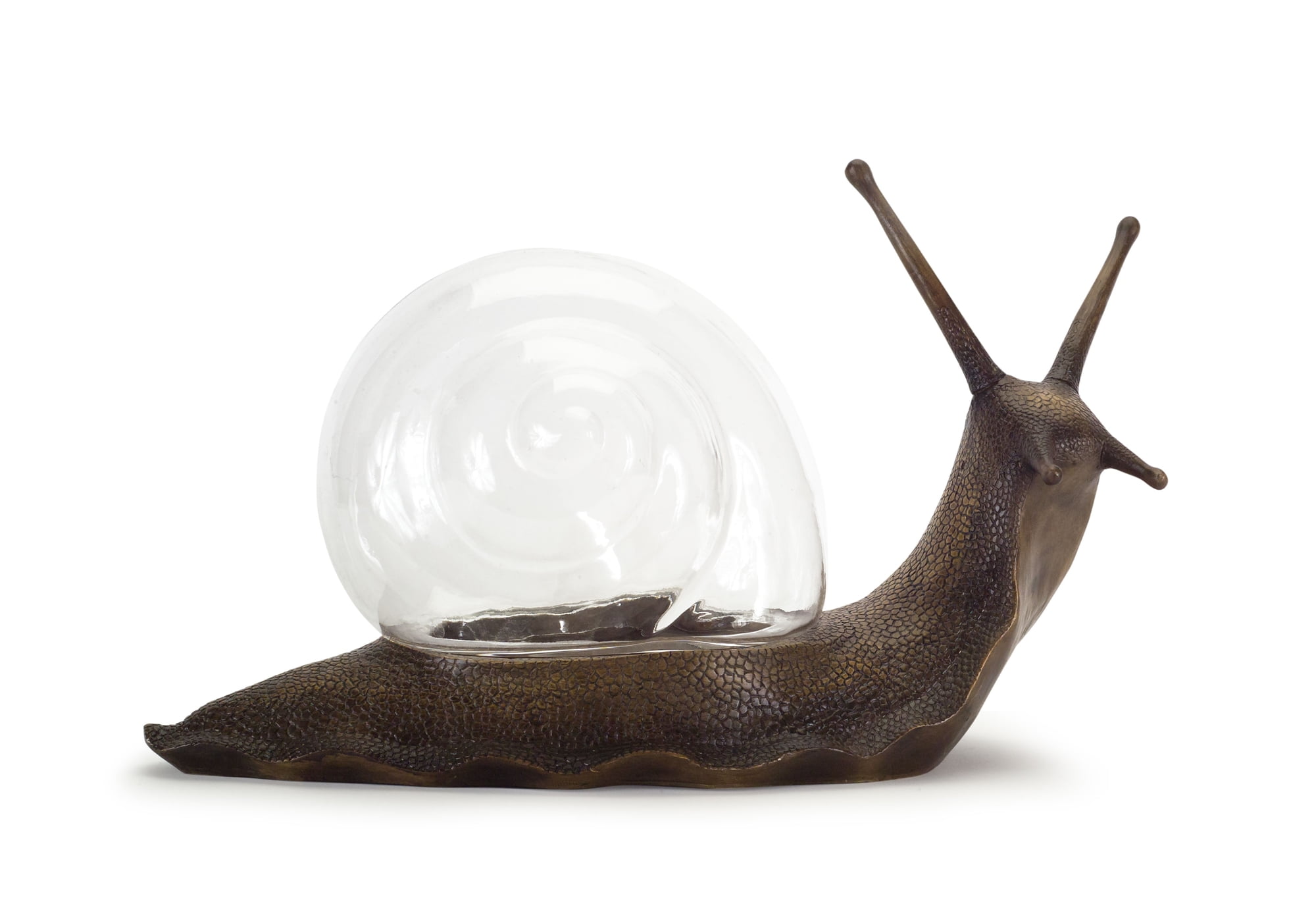 Glass Shell Brown Snail 11”