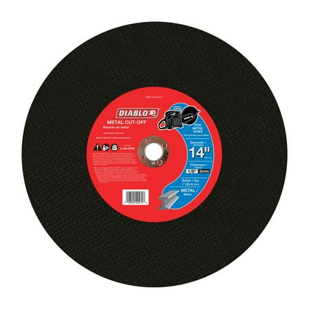 

Diablo 14 in. Dia. x 1 in. Aluminum Oxide Metal Cut-Off Disc 1 pk