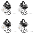 thumbnail image 1 of 4X Angler Fish Lamp USB Rechargeable Desktop Metal Light Handmade Craft Room Decoration Small, 1 of 9