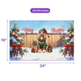 thumbnail image 5 of Merry Christmas Woofmas Xmas Noel Afghan Hound Elf Candy Cane Snow Doormat Dog Lover Indoor Outdoor Welcome Mat - 13017, 5 of 5