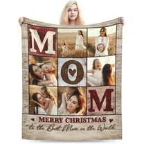 Custom Blanket - Soft, Lightweight, And Vibrant | Personalized Plush Fleece And Flannel For Photo Memories 50"X40"