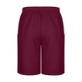 thumbnail image 4 of ctdiral Big and Tall Beach Shorts for Man Summer Loose Fit Drawstring Lounge Shorts Letter Print Straight Leg Short Pants with Pockets, 4 of 5