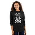thumbnail image 3 of More People Love Dog German Shepherd Plus Size Long Sleeve Graphic Tee Shirt Brisco Brands 2X, 3 of 5