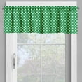 thumbnail image 2 of Ambesonne Abstract Green Window Valance, Polka Dots, 54" X 12", Green and White, 2 of 5