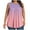 Pink, variant on Lumivie Plus Size Tops For Women Dressy White Baseball Tshirts Shirts For Women V-Neck Black Blouses For Women Short Sleeve Dressy Women'S T Shirts Plus Size