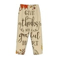 thumbnail image 5 of Goofa Thanksgiving With A Grateful Heart Printed Soft Pajama Pants for Women, Wide Leg Comfy Casual Lounge Yoga Pants-Small, 5 of 9