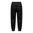 thumbnail image 3 of Girls Sparkly Jazz Dance Pants Loose Fit Hop Streetwear Performance Harem Trousers for Kids Comfortable, 3 of 4