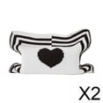 thumbnail image 1 of 2x Soporte De Cubierta De Caja De Pañuelos De Punto Elegante Para Mesa De Comedor Bolsa De Almacenamiento De 25x20cm Patrón De Corazón, 1 of 8