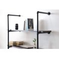thumbnail image 4 of ATT Hardware 3 Tier Industrial Pipe Floating Ladder Shelf Vintage Storage Rack Rustic Shelving Storage, 4 of 5