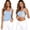 Light Blue, variant on ’s Tank Top With Built In Pads Summer Sleeveless Casual Vest Camisole Lacy Top Women