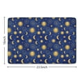 thumbnail image 5 of Blue Gold Sun Moon Star Zodiac Flannel Non Slip Door Rugs,Washable Door Mats Indoor,Decorative Door Mats,Dirt-Resistant and Absorbent Doormat for Entrance,Bedroom,Kitchen,Bathroom,23.5"x16", 5 of 5