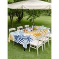 thumbnail image 4 of Outdoor Tablecloths with Umbrella Hole & Zipper, Tropical Palm Leaves 60 x102 Inch Rectangle Tablecloths, Summer Botanical Boho Watercolor Waterproof Table Cloth, Patio/Pool/Picnic Table Covers, 4 of 8