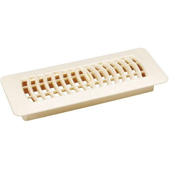 3" x 10" Almond Poly Floor Register