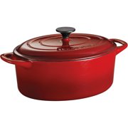 Tramontina 6-Quart Enameled Cast Iron Dutch Oven with Lid, Red