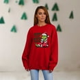 thumbnail image 3 of Merry Christmas Womens Sweatshirt Crewneck 2025 Xmas Gifts Casual Long Sleeve Pullover Red XL, 3 of 5