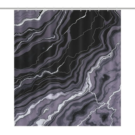Marble Shower Curtain Waterproof Shower Curtain for Bathroom Decor Printed Washable Shower Curtain with Hooks