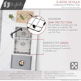 thumbnail image 5 of Stylish Undermount 28" Stainless steel double bowl 60/40 kitchen sink with Grids & Strainers S-403G, 5 of 11