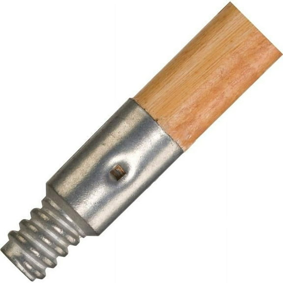 60 in. dia. Commercial Threaded Tip Wood Broom Handle - Case of 12