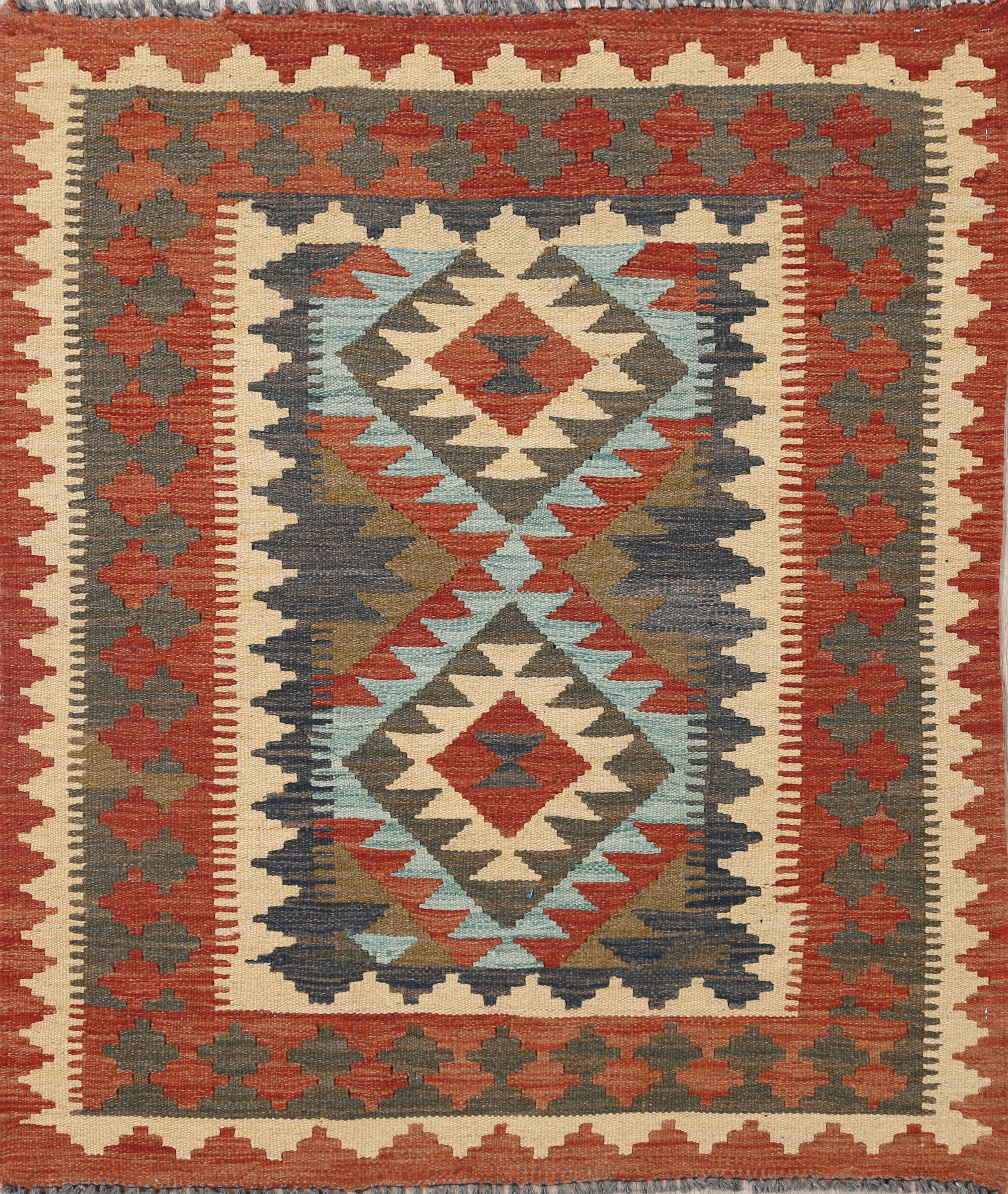 Geometric Southwest Kilim Oriental Area Rug FlatWoven Kitchen Size