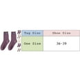 thumbnail image 2 of GZWYHT Crew Socks,Fuzzy Socks Purple Thick Socks Women Middle Tube Socks Autumn And Winter Plus Velvet Thick Warm Cotton Towel Socks Knee High Stockings,Dress Socks,Slouch Socks E, 2 of 3