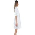 thumbnail image 3 of Vestido Maternidad Camisero Cómodo Elegante Vestido Embarazo Casual Oficina Manga Ajustable Color Blanco, 3 of 5