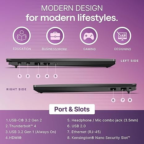 Lenovo ThinkPad E16 Business Laptop Computer, 16" FHD+, 13th Gen Intel 10-Core i5-1335U, 16GB DDR4 RAM, 1TB PCIe SSD, WiFi 6, Bluetooth, Backlit Keyboard, Windows 11 Pro,Graphite Black