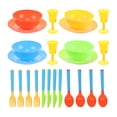 thumbnail image 1 of 24 Pcs Kids Kitchen Accessories And Tea Set For Girls Toddler Play Kitchen Toy Dish Plates Utensils Dinnerware Set Pretend Play Present, 1 of 6