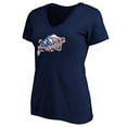thumbnail image 2 of Women's Navy Navy Midshipmen Banner Wave V-Neck T-Shirt, 2 of 3