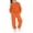 Orange, variant on GiLiling Boys Girls School Sweatsuits Set, Athletic 2-Piece Outfit, Preppy Hoodie and Sweatpants, Plain Tracksuit Clothing Sets (Dark Purple, 6-7 Years)
