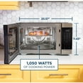 thumbnail image 6 of GE GCST10A1WSS 3-in-1 Microwave Oven 1,050 Watts Air Fryer Broiler & Convection 1.0 Cu. Ft Bundle with 2 YR CPS Enhanced Protection Pack, 6 of 10