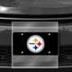 thumbnail image 2 of Placa de matrícula de metal grabada al láser en negro de los Pittsburgh Steelers de la NFL, 6 x 12 pulg, 2 of 3
