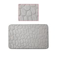 thumbnail image 3 of Alfombra para inodoro, hogar, hotel, baño, absorción de agua, alfombra antideslizante, alfombra de fibra química, gris, 40x60cm Inevent HA001838-01, 3 of 6