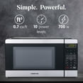 thumbnail image 3 of Farberware 0.7 cu ft Microwave Oven, 700W Compact Microwave Oven with Smart Sensor, Stainless Steel, 3 of 6